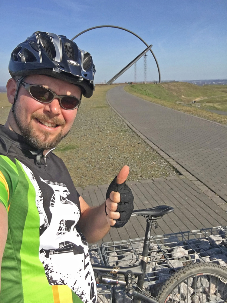 Gipfelfoto auf der Halde Hoheward