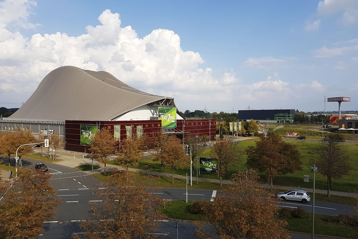 Das Foto zeigt das Stage Metronom Theater in Oberhausen