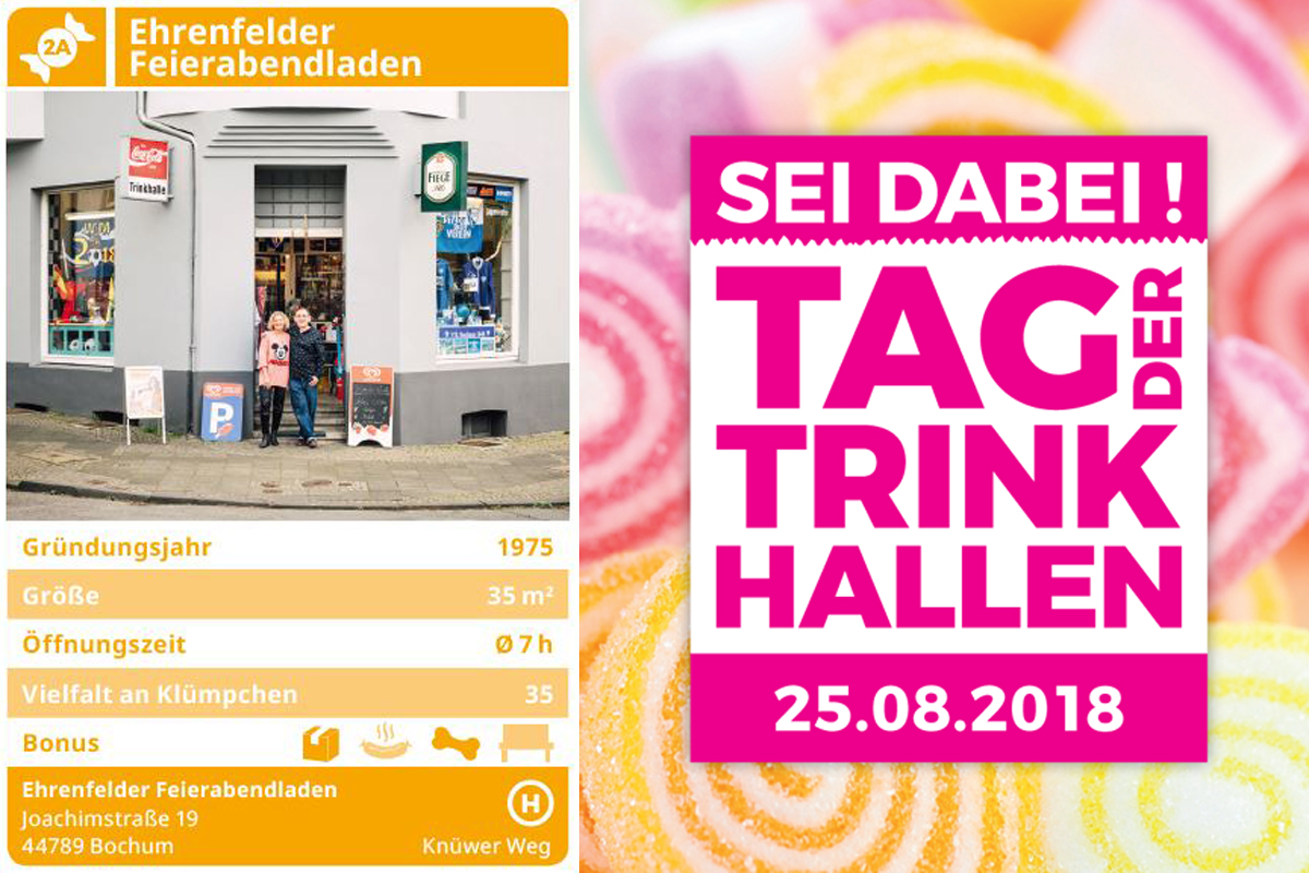 Das Foto zeigt ein Werbeposter zum Tag der Trinkhallen.