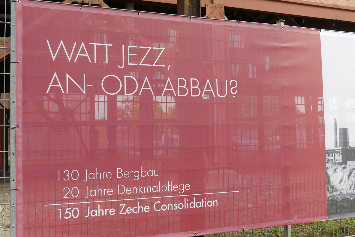 Das Bild zeigt ein Plakat der Zeche Consolidation.