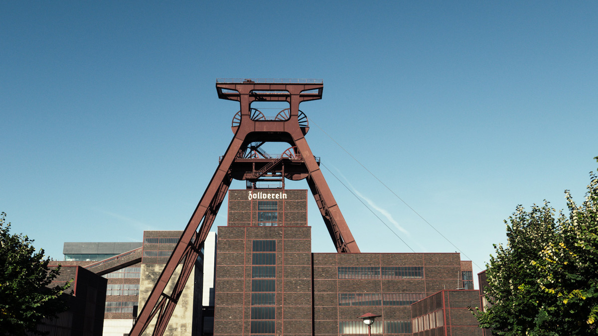 Das Bild zeigt den Doppelbock des UNESCO-Welterbes Zollverein