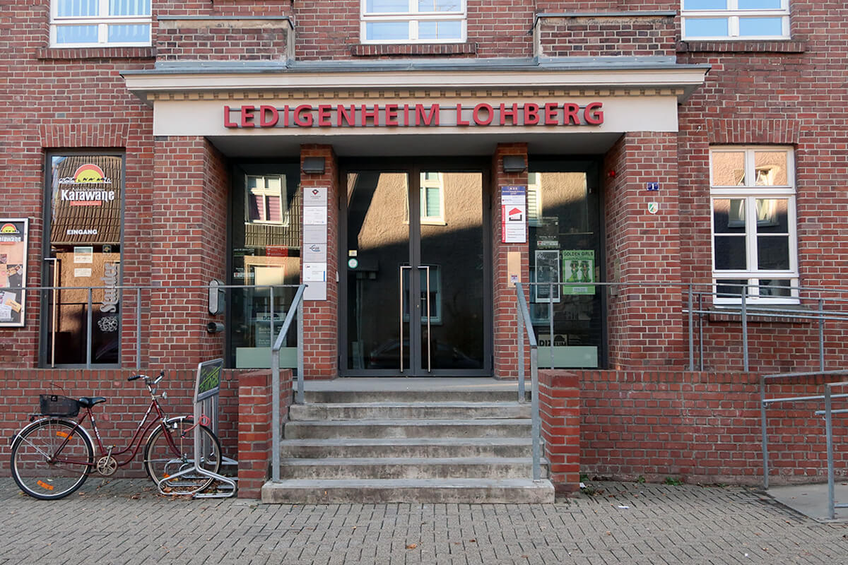 Das Foto zeigt das Ledigenheim in Dinslaken Lohberg