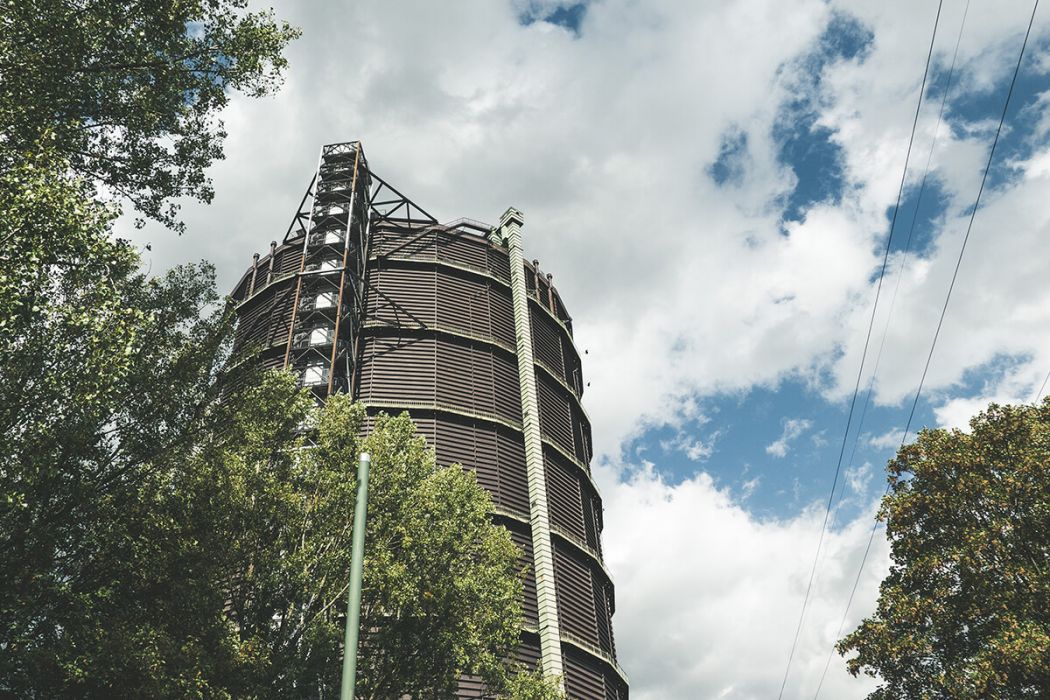 Das Foto zeigt den Gasometer Oberhausen