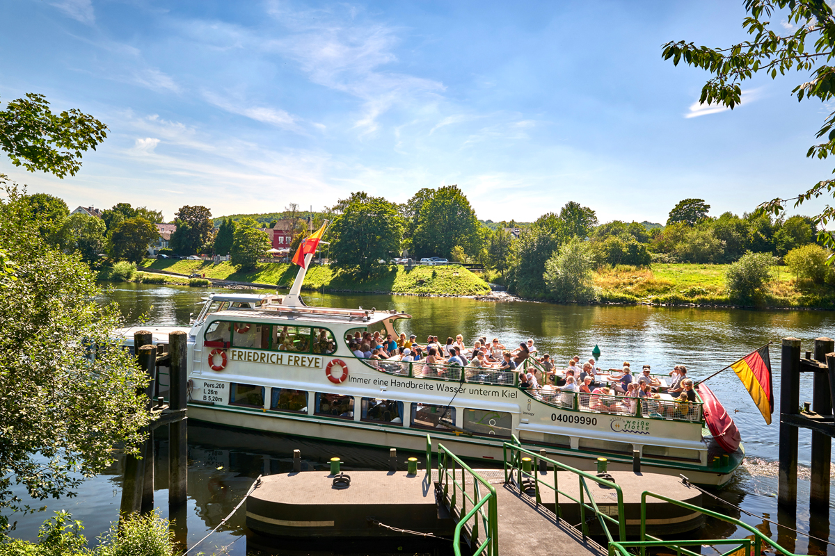 Das Bild zeigt die Weiße Flotte Mülheim an der Ruhr