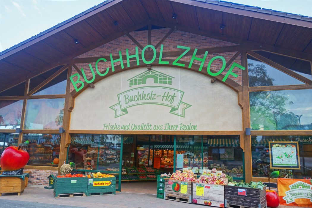 Das Bild zeigt den Hofladen des Buchholzhofes