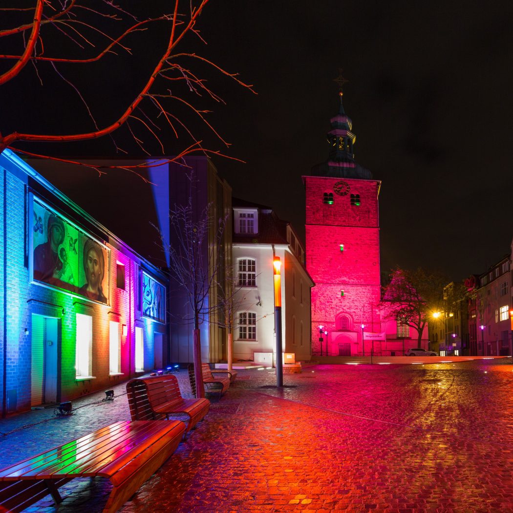 Das Bild zeigt die Veranstaltung "Recklinghausen leuchtet"