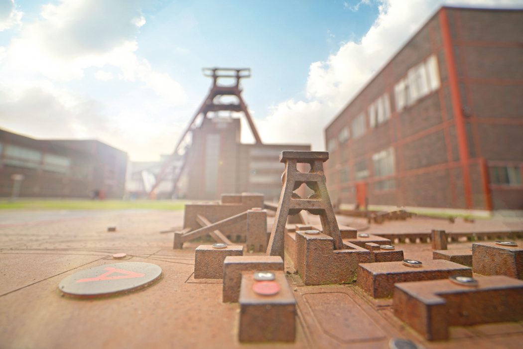 Das Foto zeigt das Miniaturmodel der Zeche Zollverein