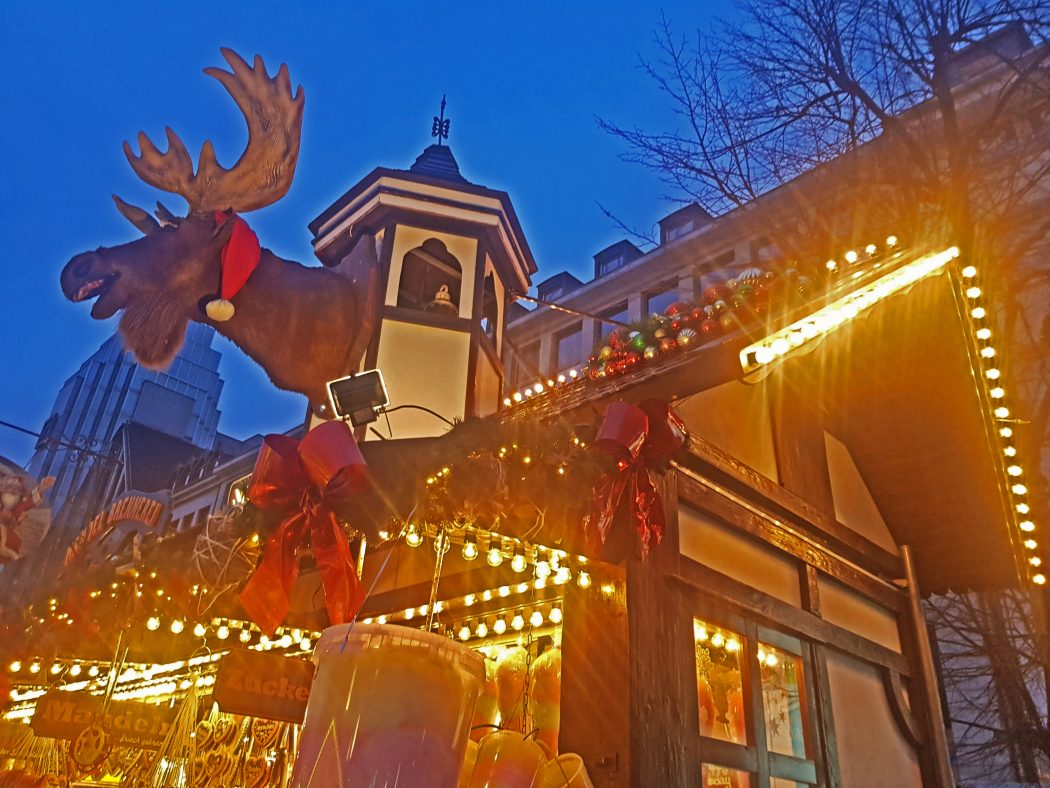 Das Bild zeigt einen Stand auf der Bochumer Weihnacht