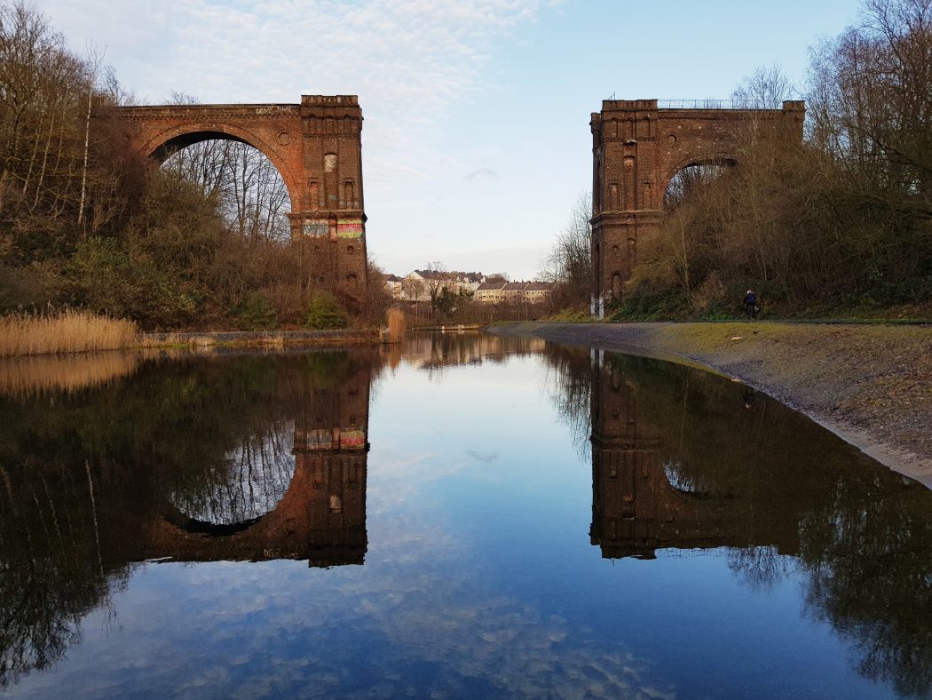 Das Bild zeigt das Viadukt in Hörde