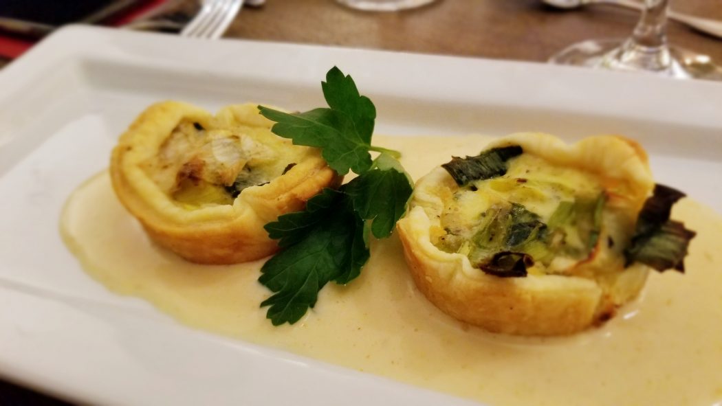 Das Foto zeigt die Vorspeise des Menue-Karussells in der Aubergine in Bochum