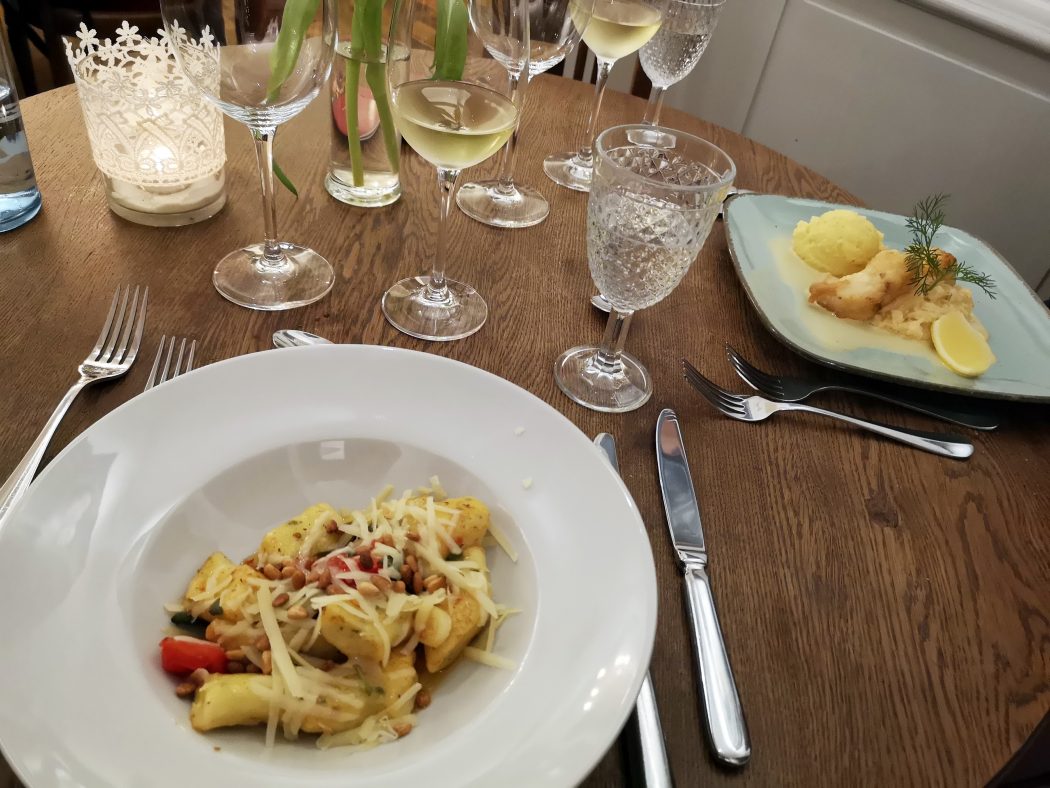 Das Foto zeigt den zweiten Gang des Menue-Karussells in der Aubergine in Bochum