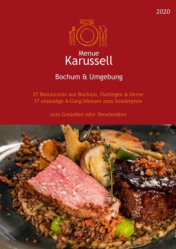 Das Foto zeigt das Cover des Programmhefts des Menue-Karussells Bochum & Umgebung