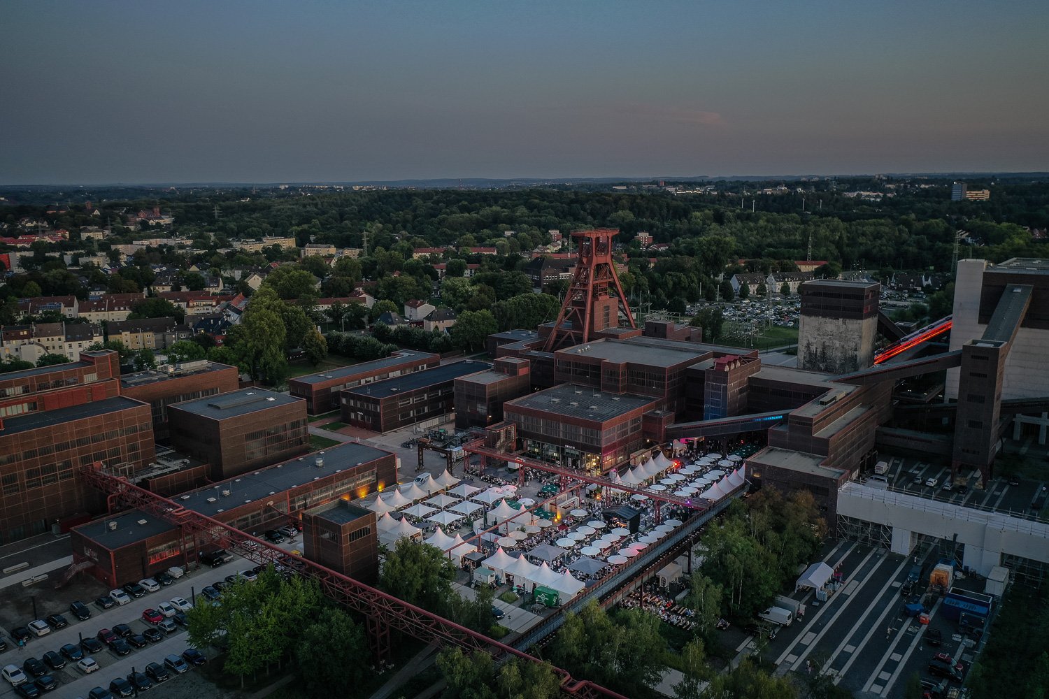 Das Bild zeigt Zollverein von oben