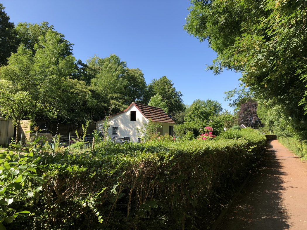 Das Bild zeigt die Schrebergartensiedlung Herner Mark