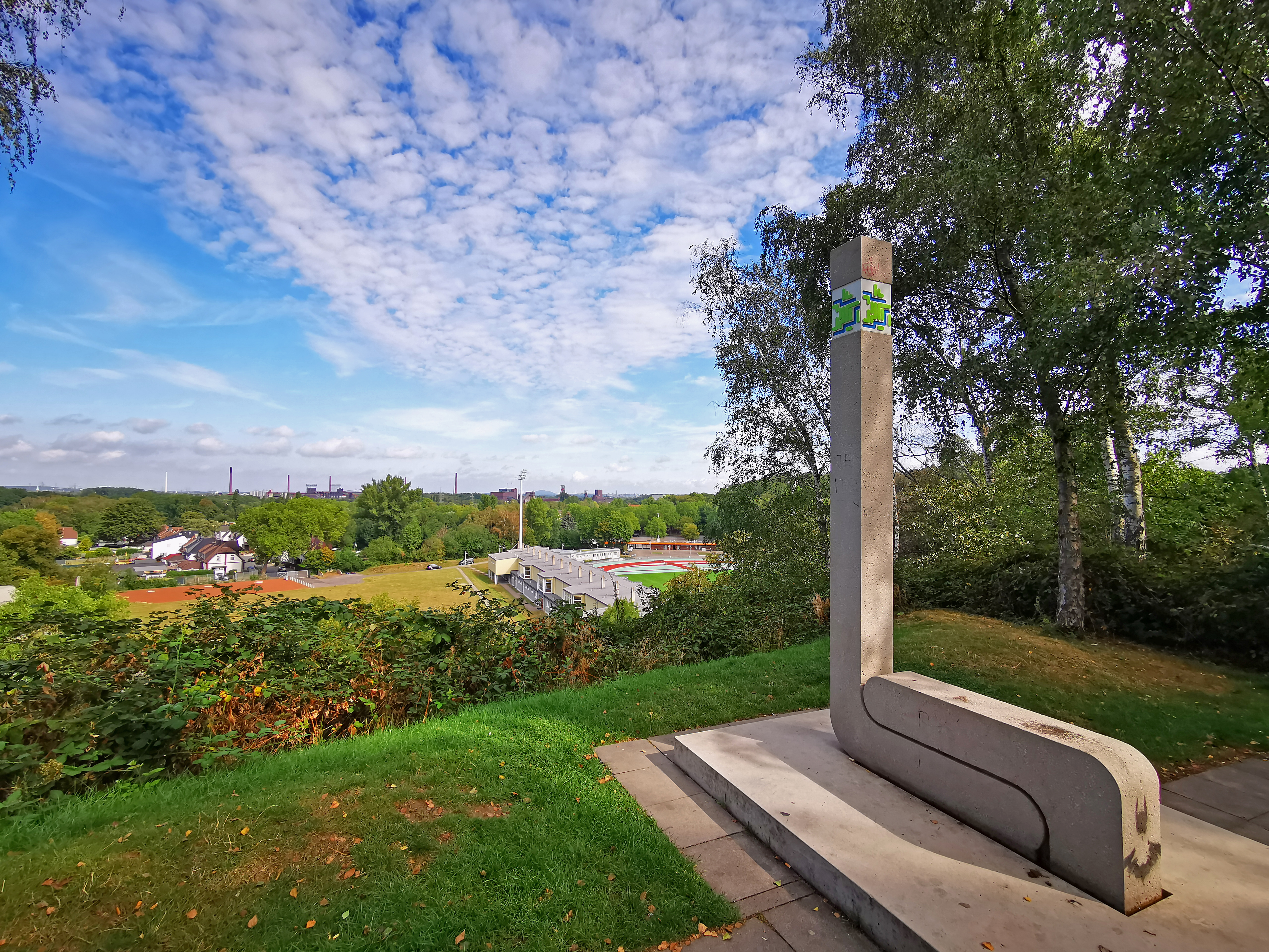 Das Bild zeigt den Panoramablick auf Zollverein