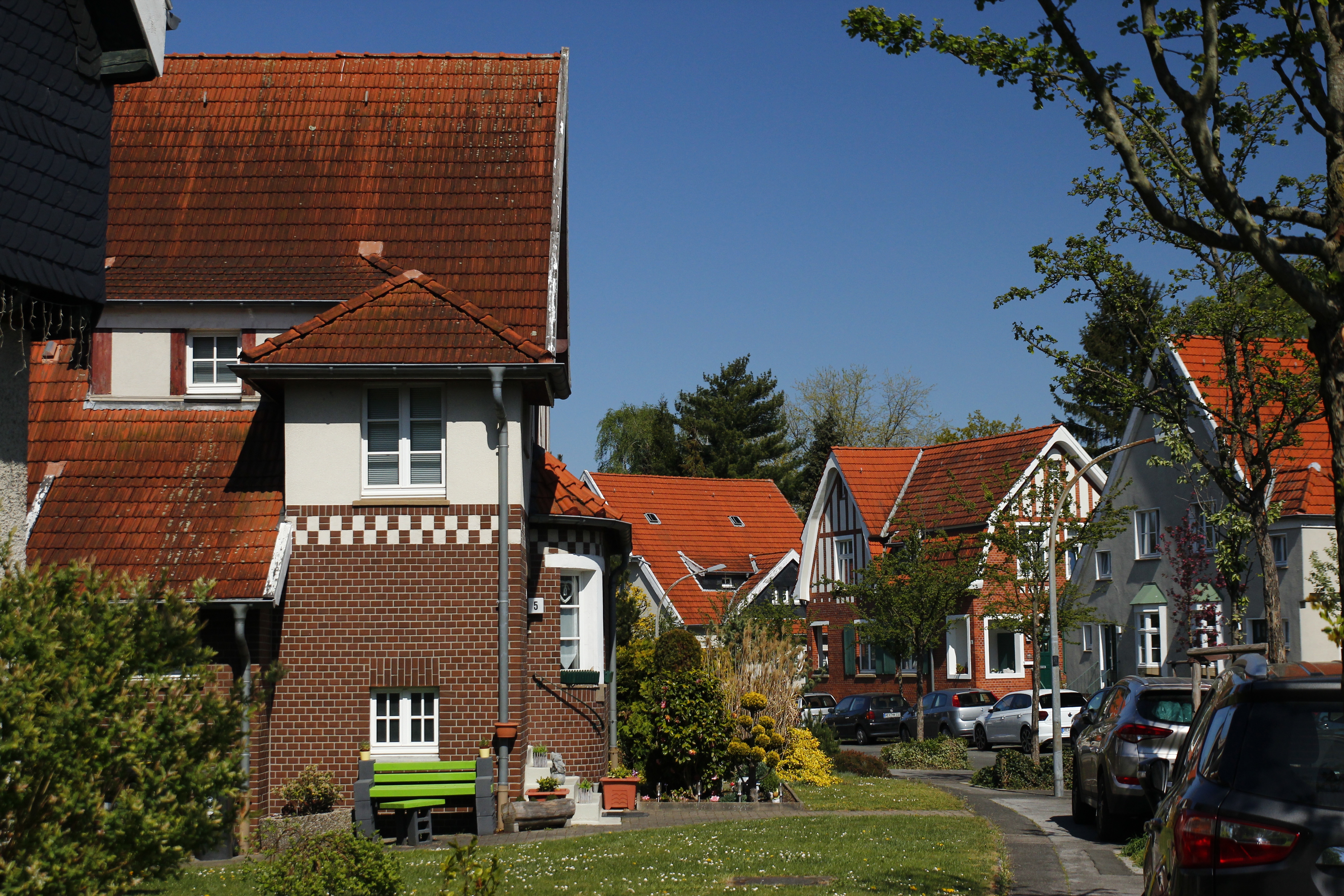 Das Bild zeigt die Zechensiedlung Teutoburgia in Herne