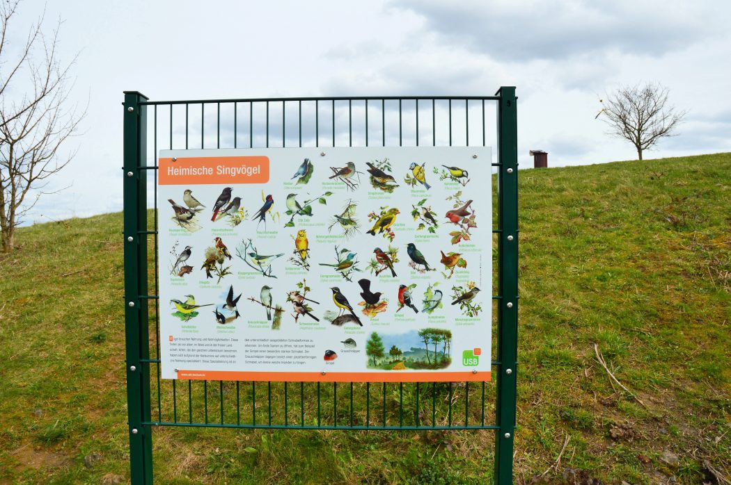 Das Foto zeigt eine Infotafel auf dem Tippelsberg in Bochum