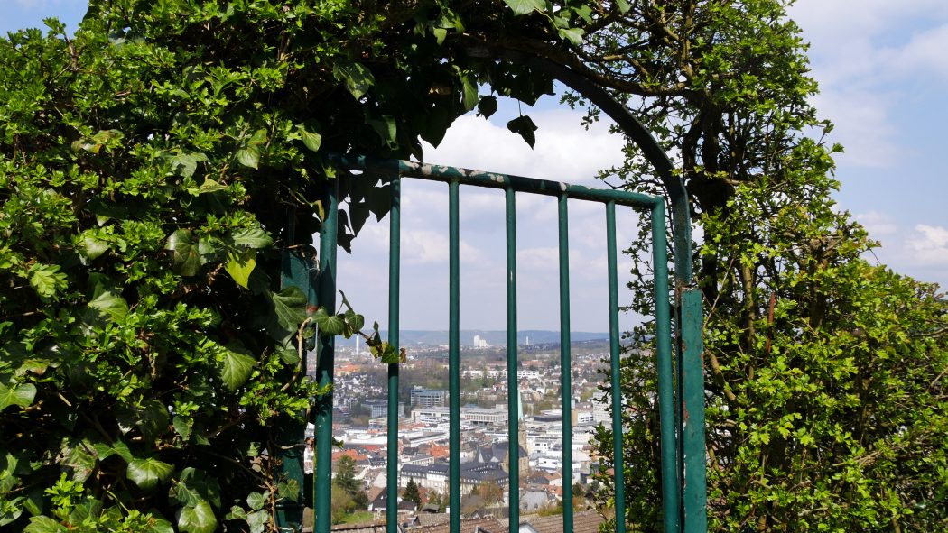 Das Foto zeigt eine Kleingarten-Idylle auf dem 3 Tüme WEG in Hagen