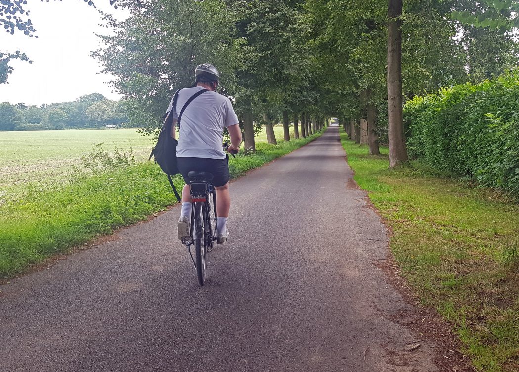 Das Foto zeigt einen Radfahrer