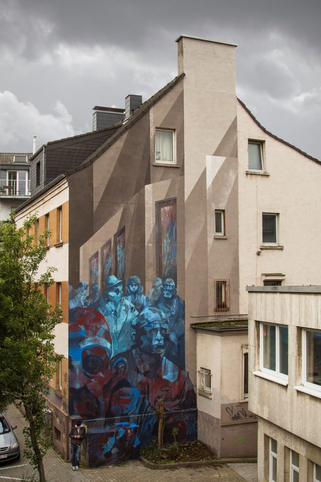 Das Foto zeigt Street Art in Dortmund in Form des Murals der polnischen Künstler Sepe & Chazme