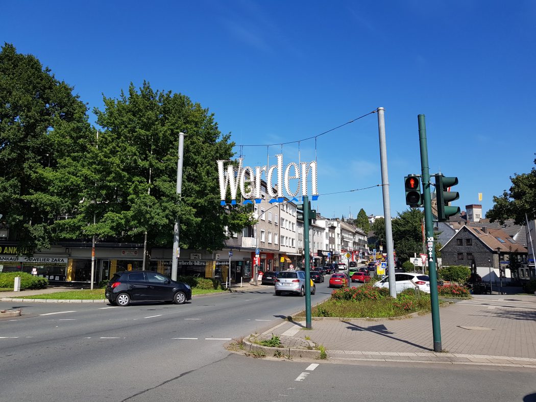 Das Foto zeigt das Zentrum von Essen-Werden