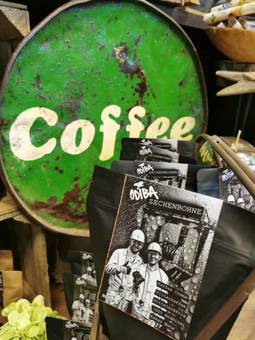 Das Foto zeigt Kaffeebohnen für zuhause von der Kaffeerösterei ODIBA in Gelsenkirchen