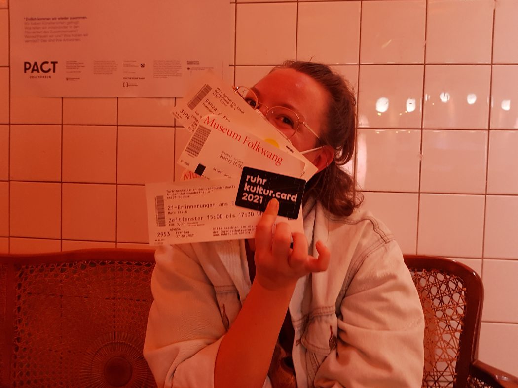 Das Foto zeigt Frauke bei der Ruhrtriennale 2021