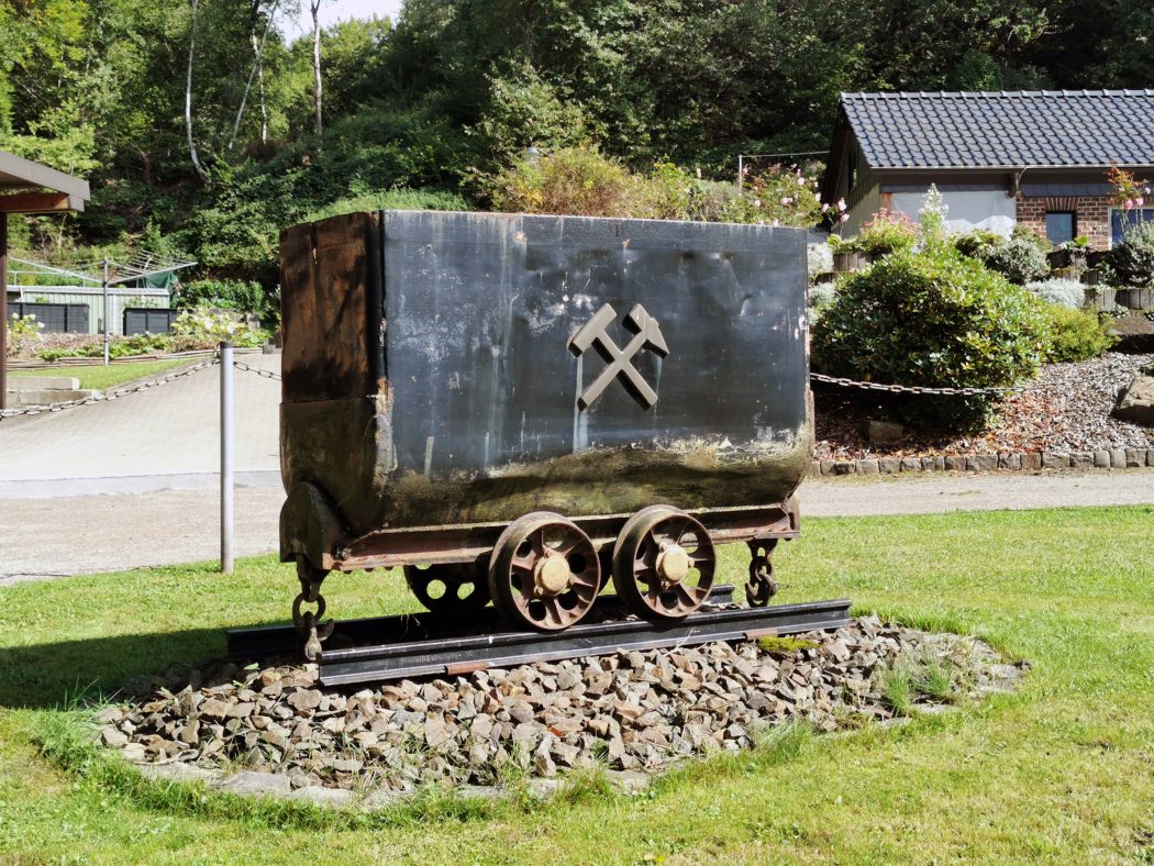 Das Foto zeigt eine Kohlelore in Sprockhövel