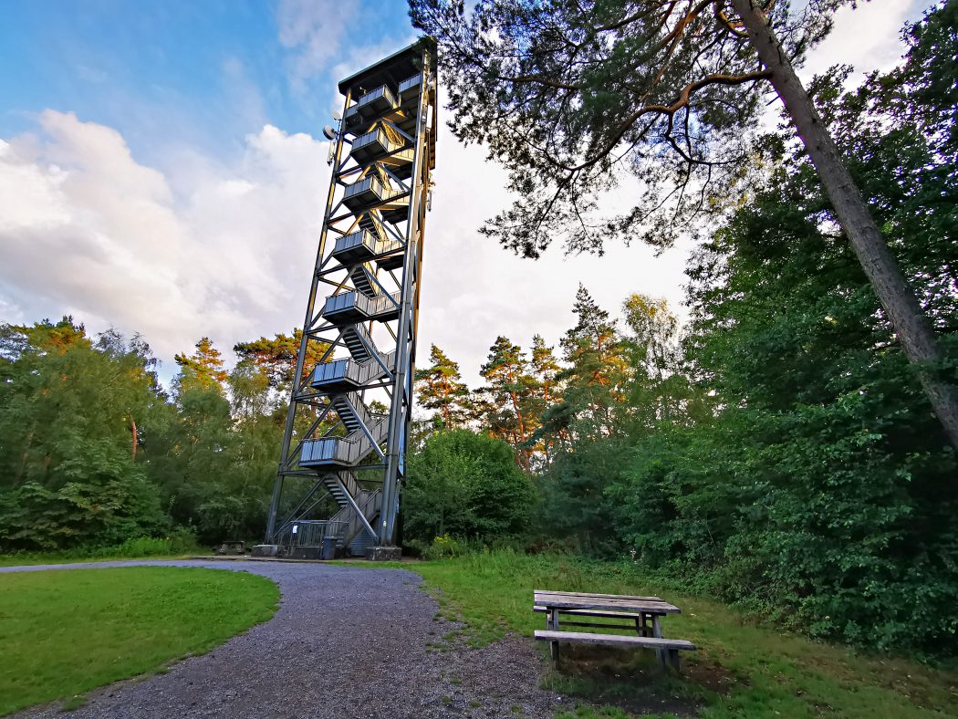 Das Foto zeigt den Feuerwachturm in der Haard