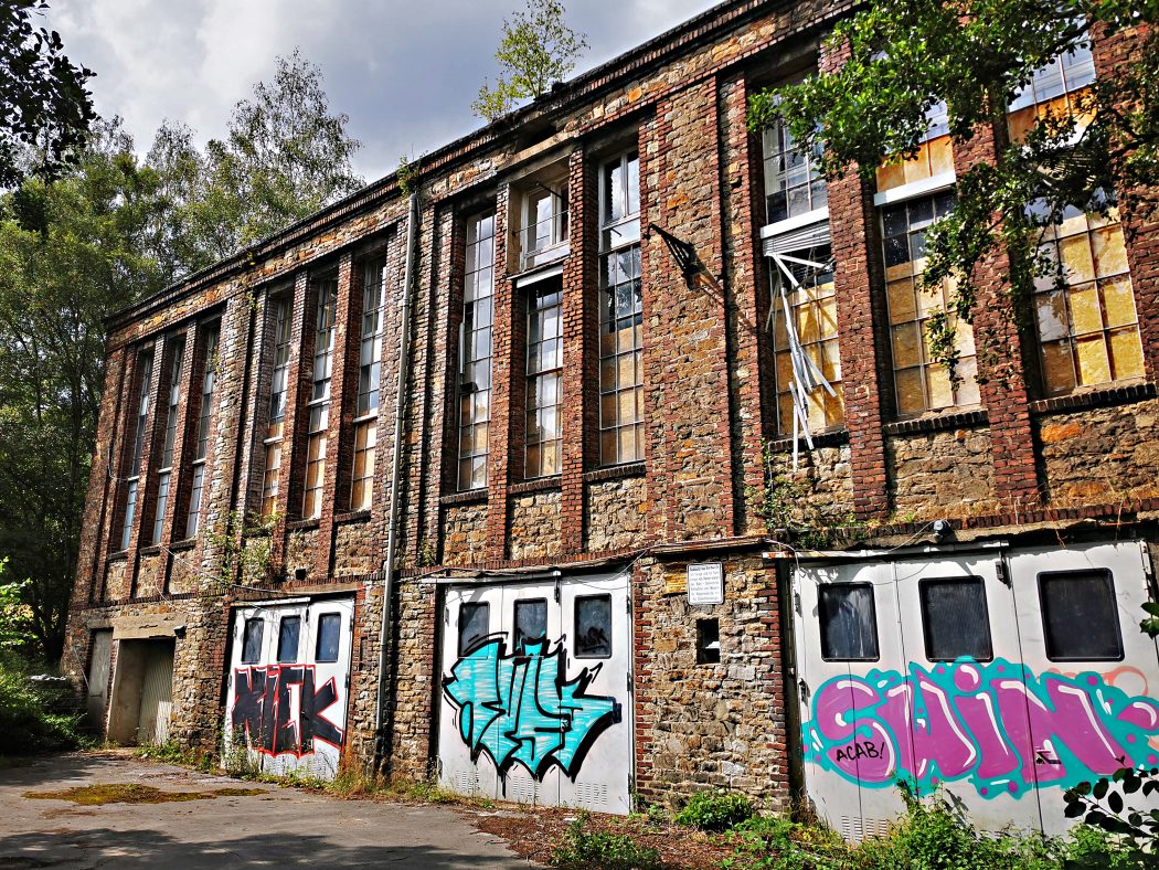 Das Foto zeigt die Gebäude der Zeche Klosterbusch