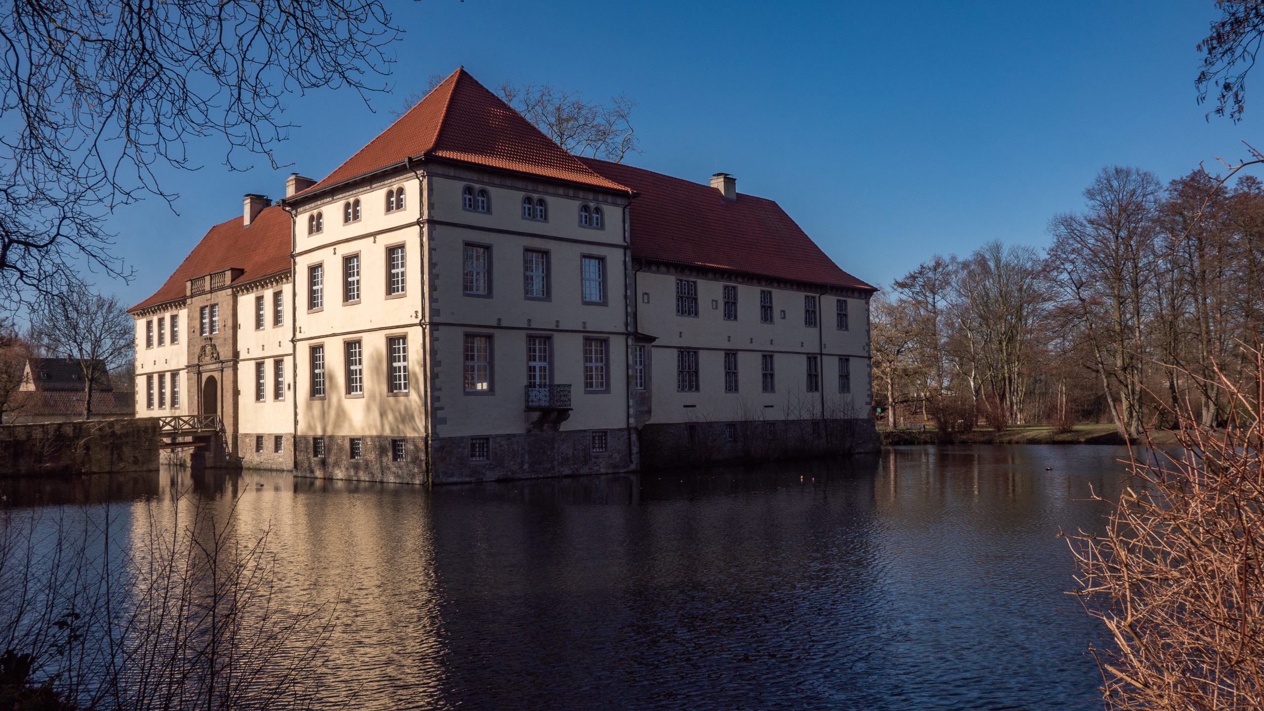Das Bild zeigt das Schloss Strünkede in Herne