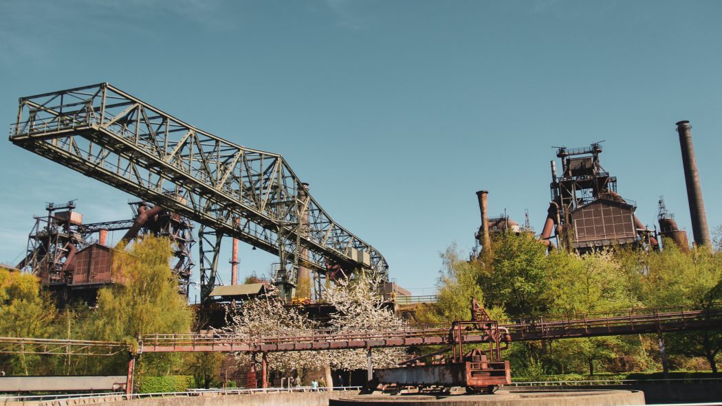 Das Bild zeigt den Landschaftspark Duisburg-Nord