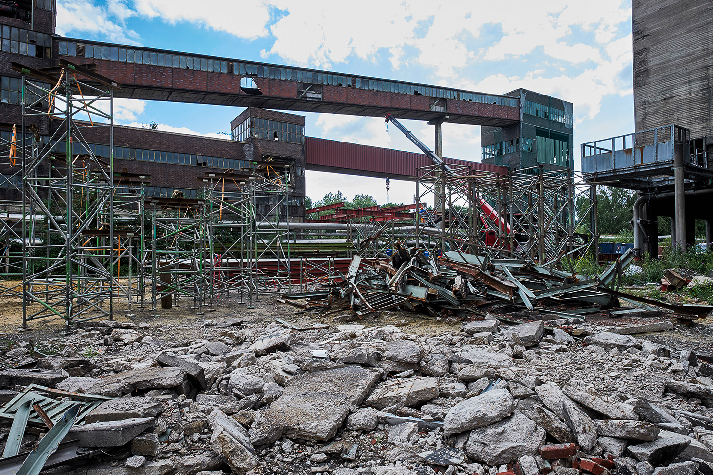 Das Foto zeigt das Gelände der Zeche Westerholt in Herten, ein Lost Place im Ruhrgebiet