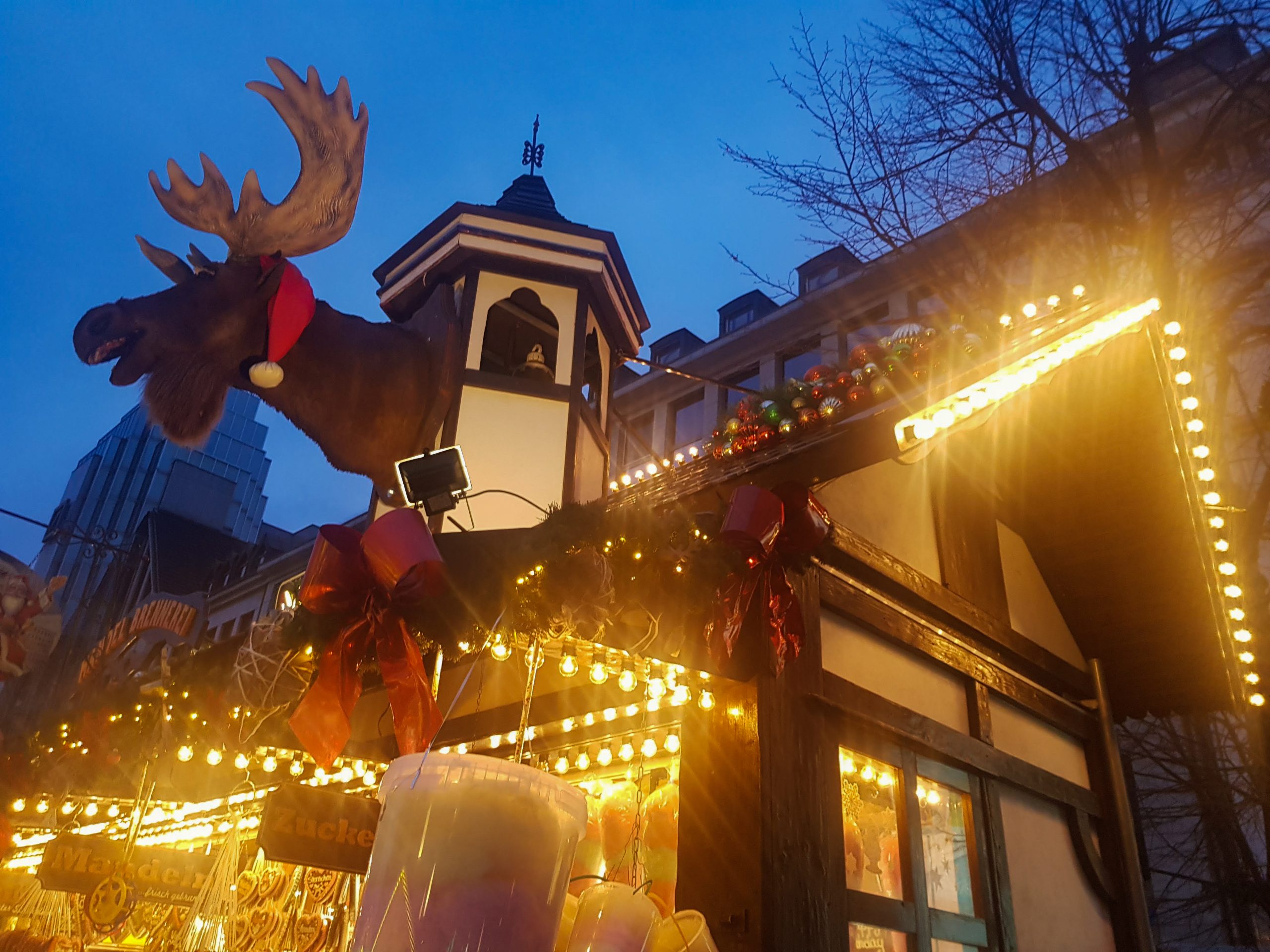 Das Bild zeigt einen Stand auf der Bochumer Weihnacht