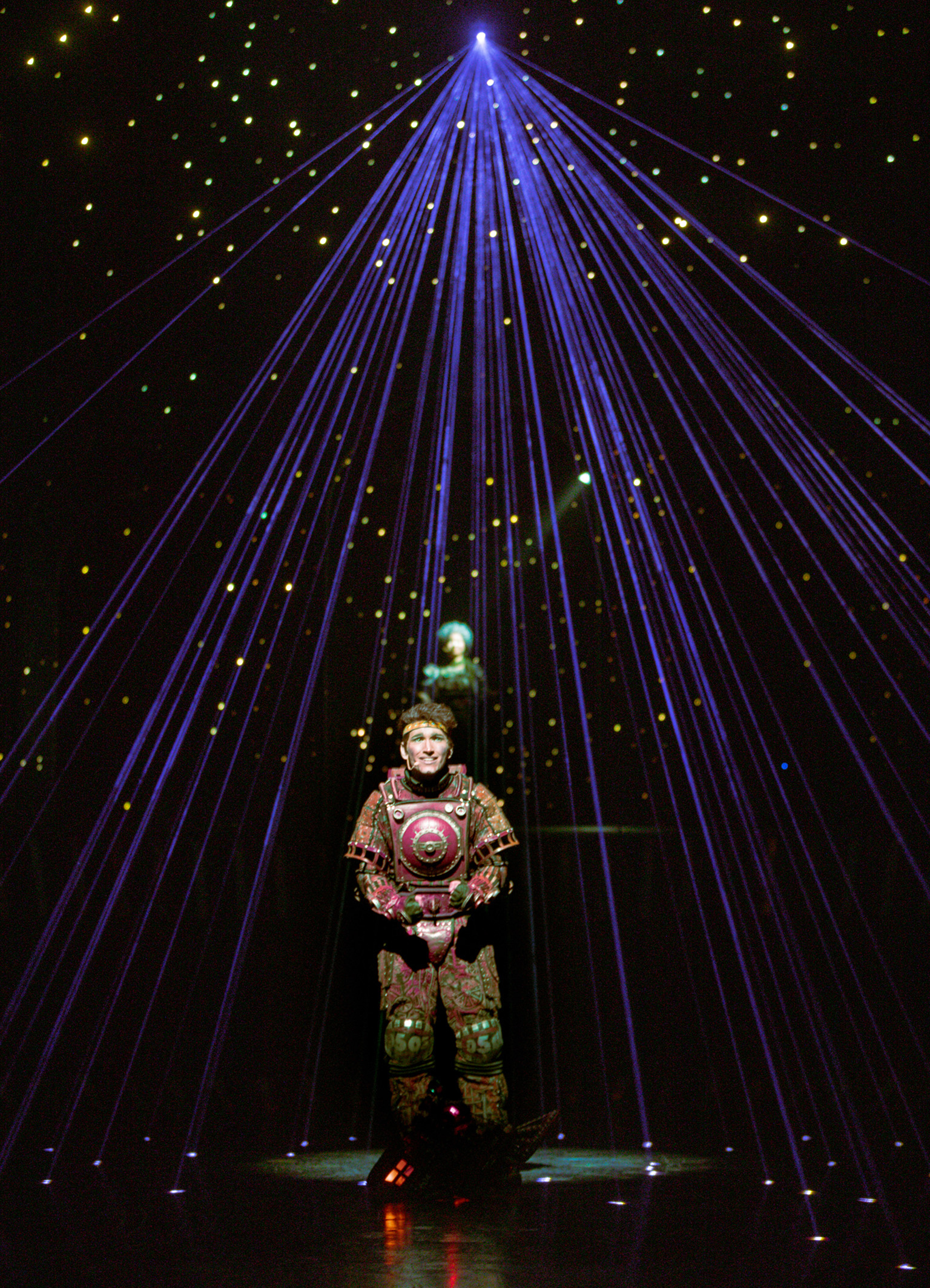 Das Foto zeigt Rusty und Mama bei der "Starlight Sequenz" im Musical Starlight Express