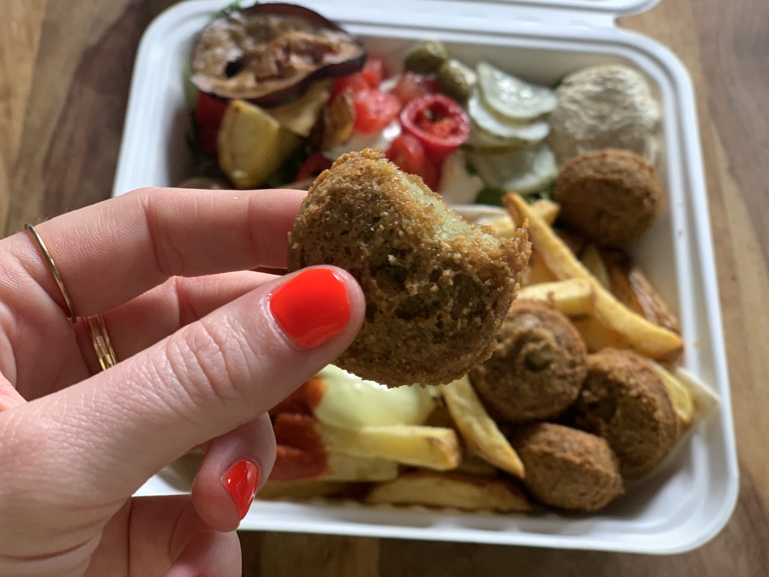 Das Bild zeigt Falafeln von isibaba in Mülheim an der Ruhr