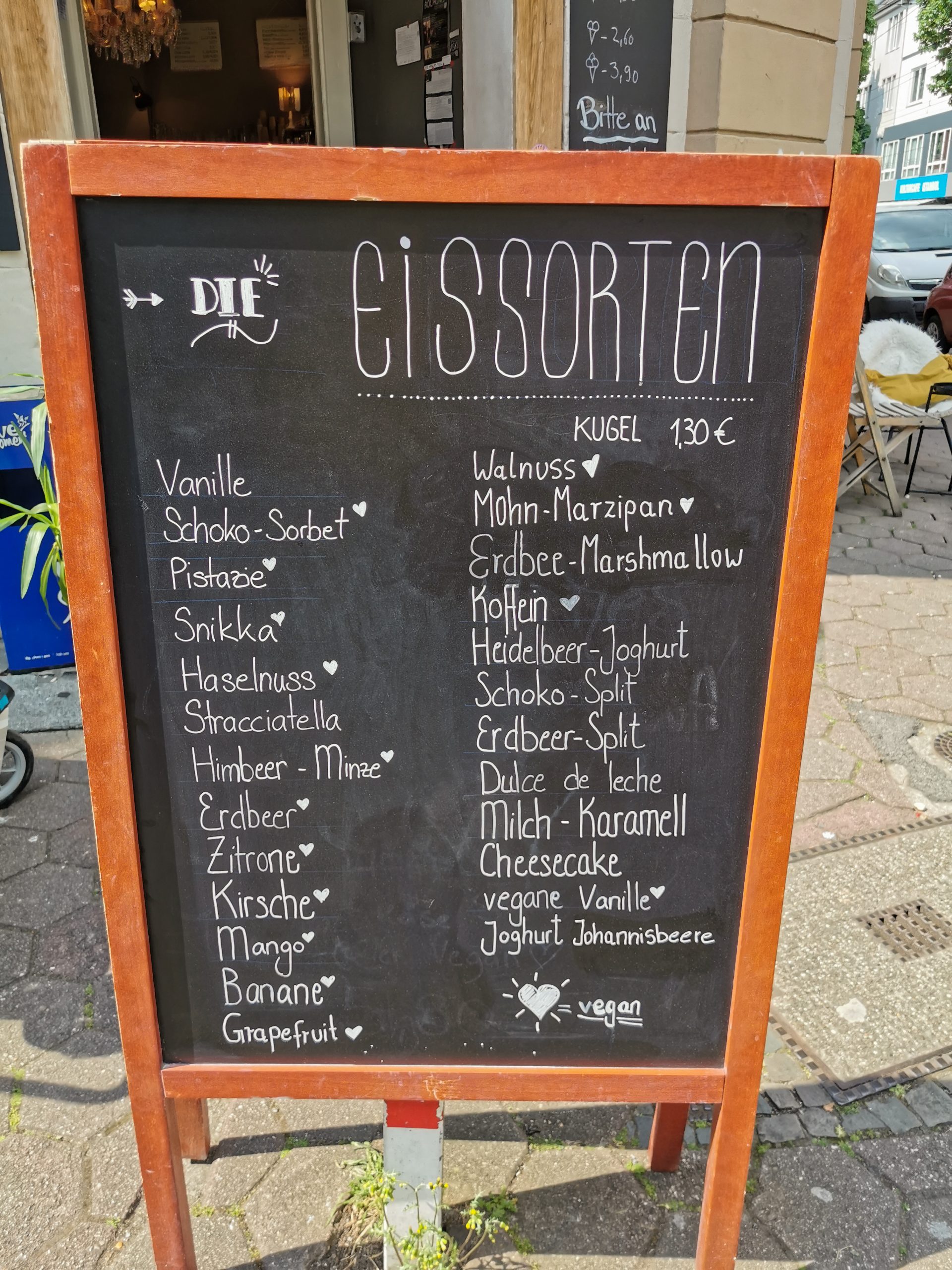 Das Foto zeigt das Eiscafé Kugelpudel im Kortländer Kiez in Bochum