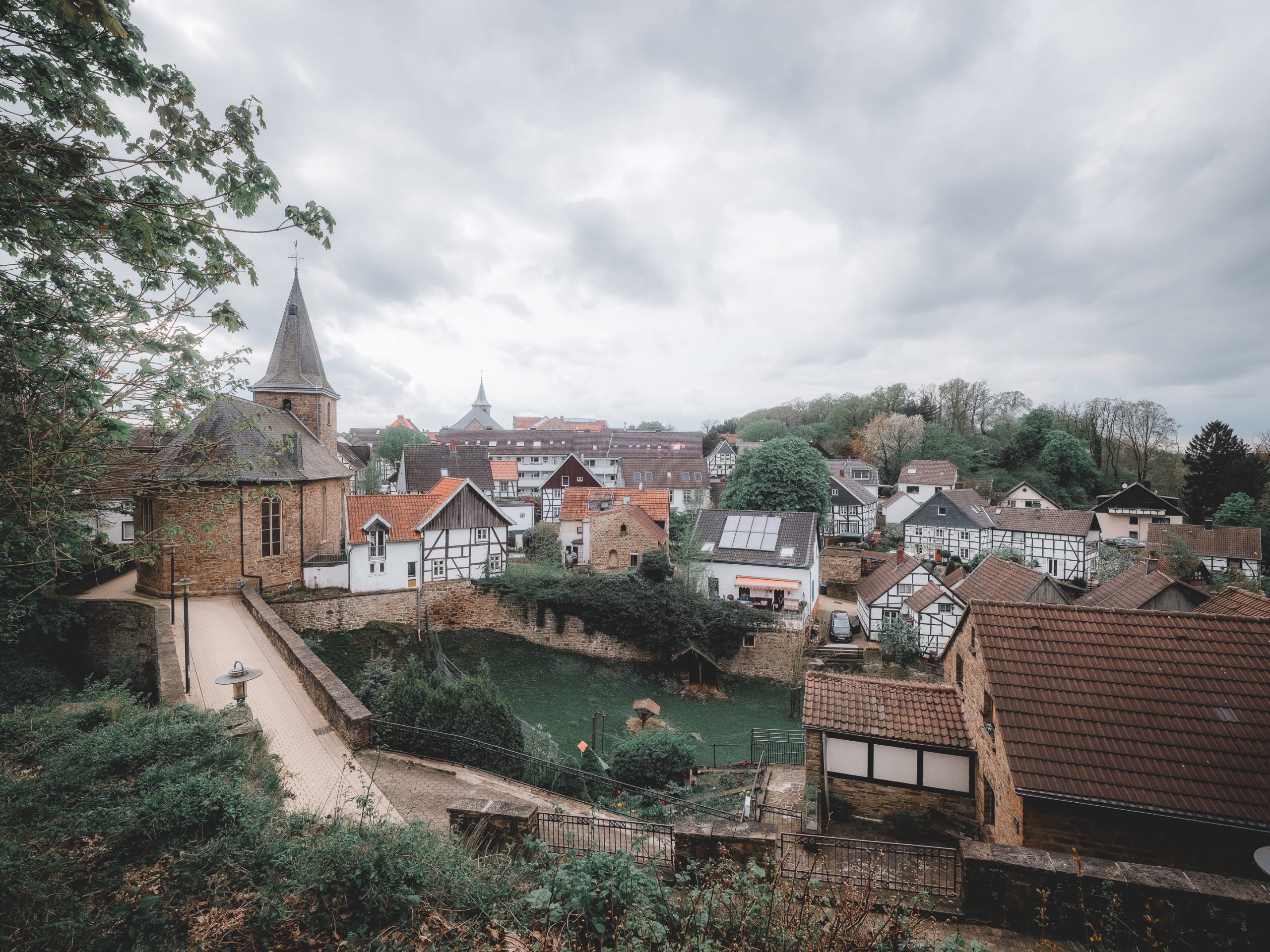 Das Foto ziegt die Altstadt von Hattingen-Blankenstein.