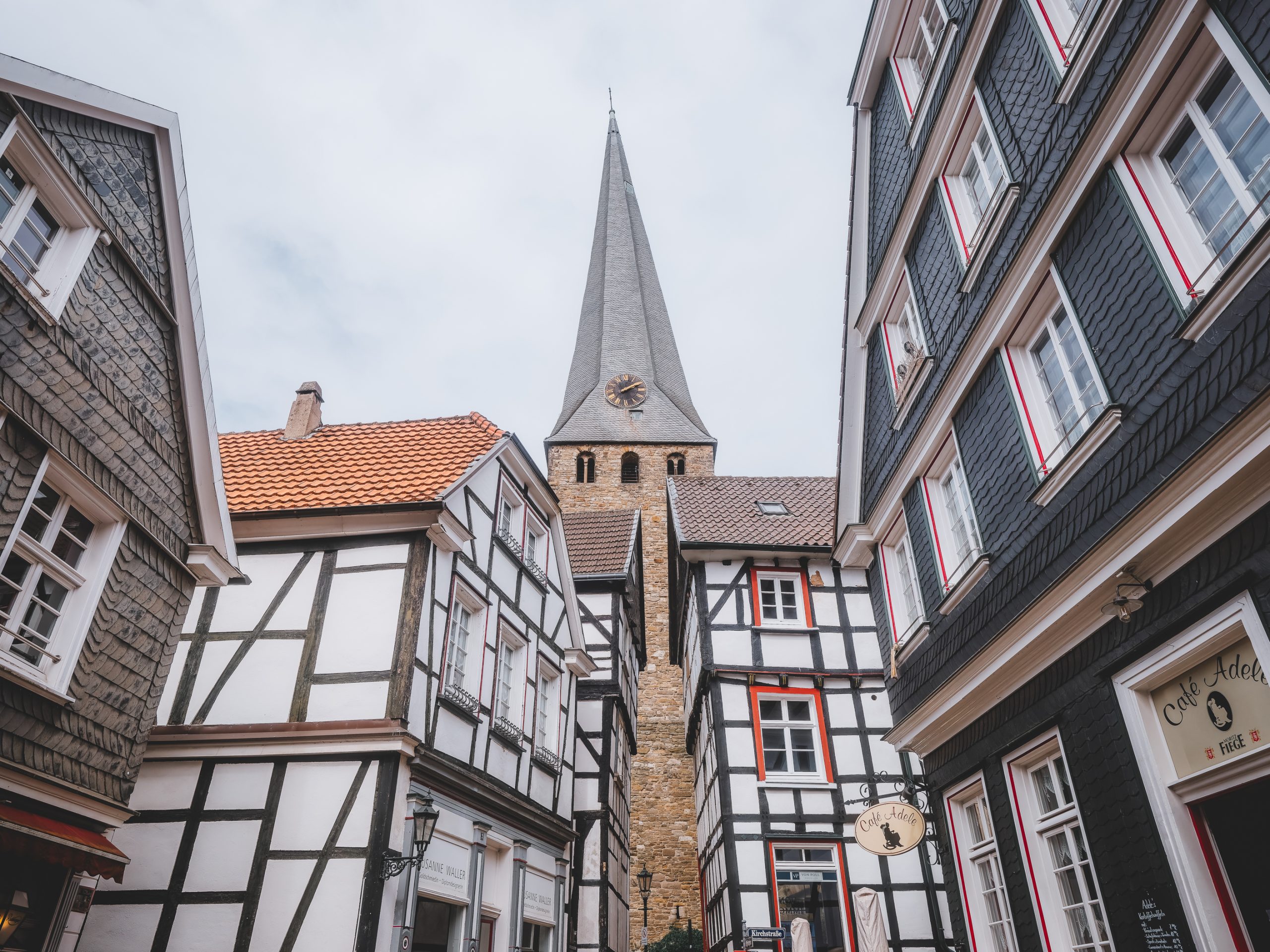 Das Foto ziegt die Altstadt von Hattingen