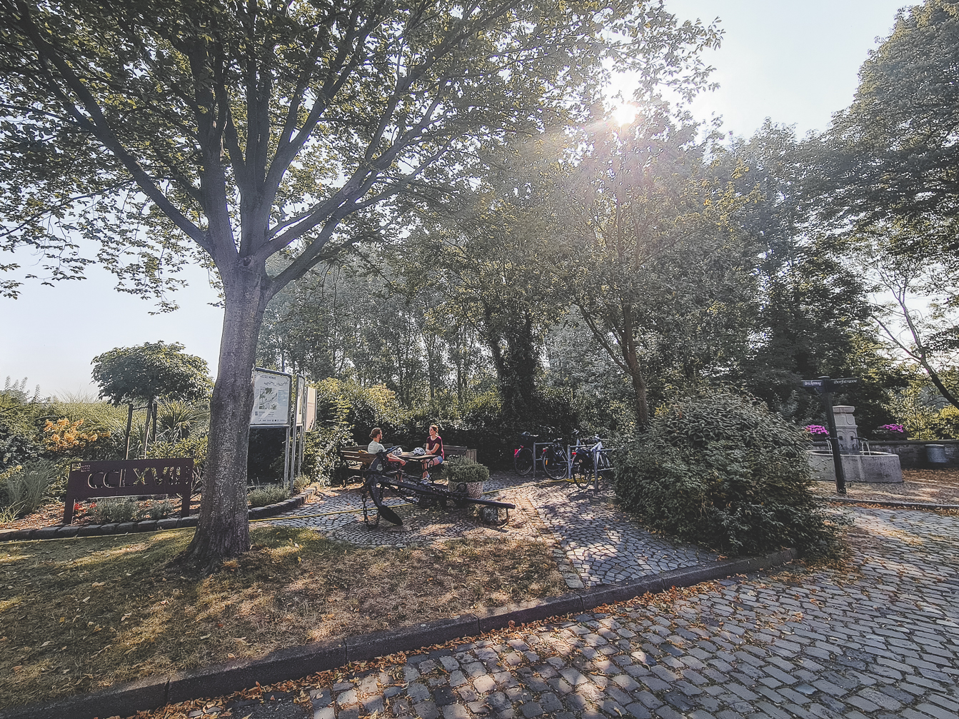 Das Foto zeigt das Dorf Krudenburg in Hünxe