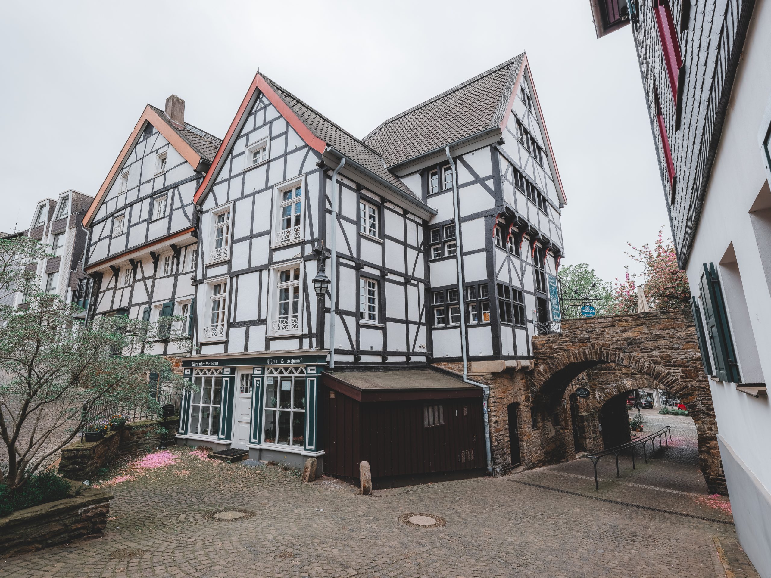 Das Foto zeigt die Altstadt von Mülheim an der Ruhr