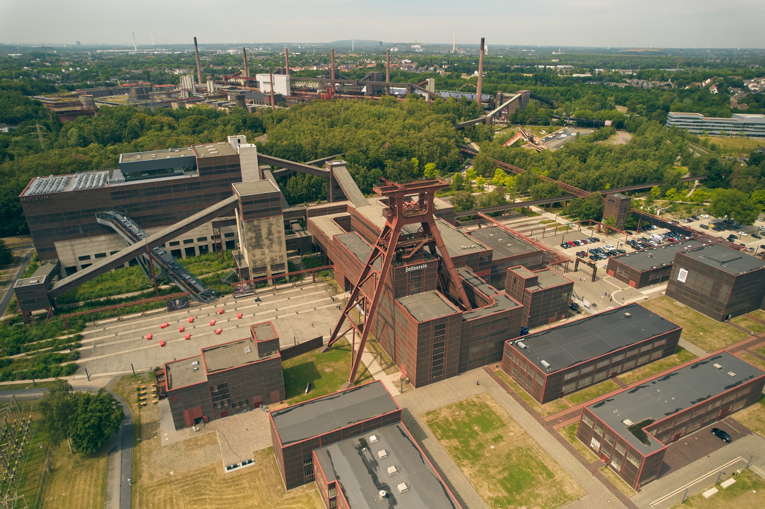 Das Bild Zeigt Die Zeche Zollverein Von Oben Das Bild Zeigt Die Zeche Zollverein Von Oben