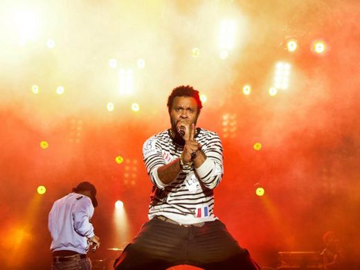 Das Foto zeigt Shaggy auf dem Musikfestival Ruhr Reggae Summer
