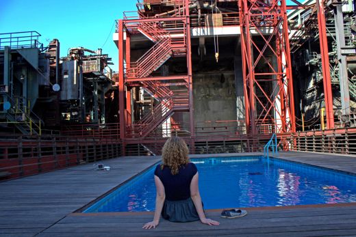 Das Bild zeigt das Werkschwimmbad des UNESCO-Welterbe Zollverein