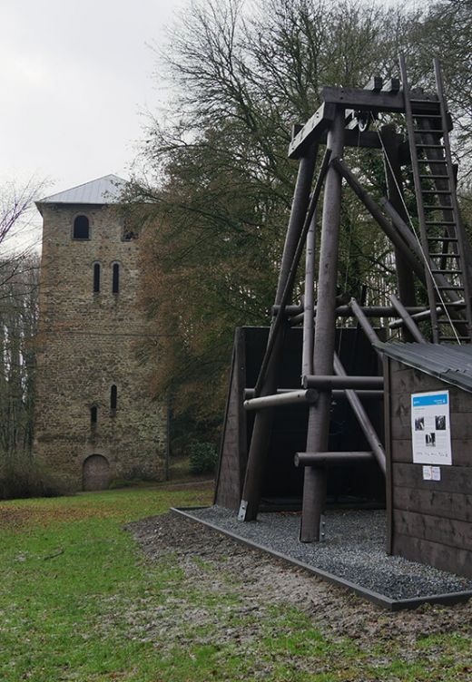 Das Foto zeigt Bergbauüberbleibsel in Bochum