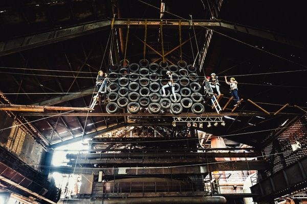 Das Foto zeigt den Landschaftspark Duisburg-Nord