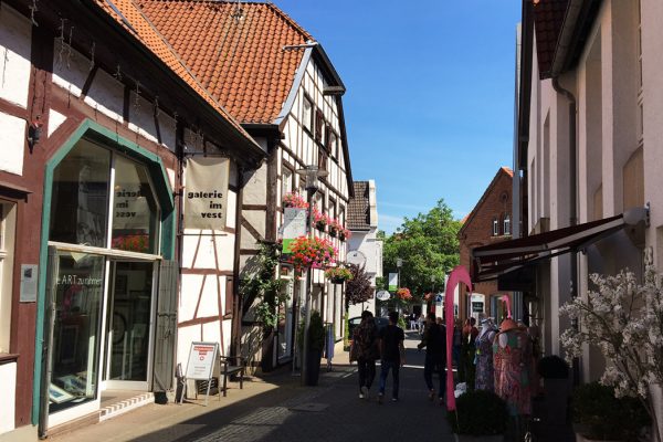 Das Bild zeigt die Altstadt von Recklinghausen