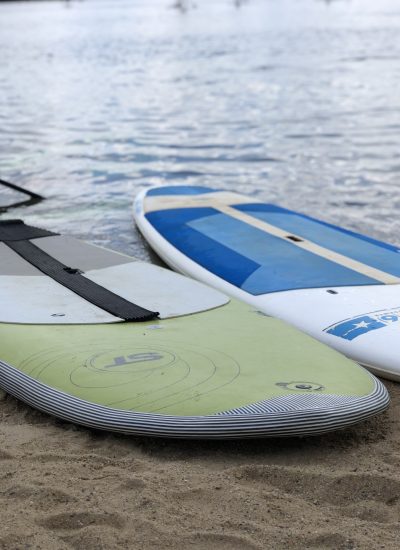 Das Bild zeigt Boards zum Stand Up Paddling