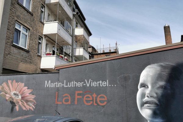 Das Foto zeigt das Künstlerviertel Hamms rund um die Martin-Luther-Straße