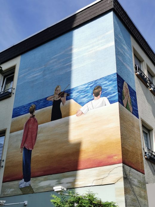 Das Foto zeigt das Künstlerviertel Hamms rund um die Martin-Luther-Straße